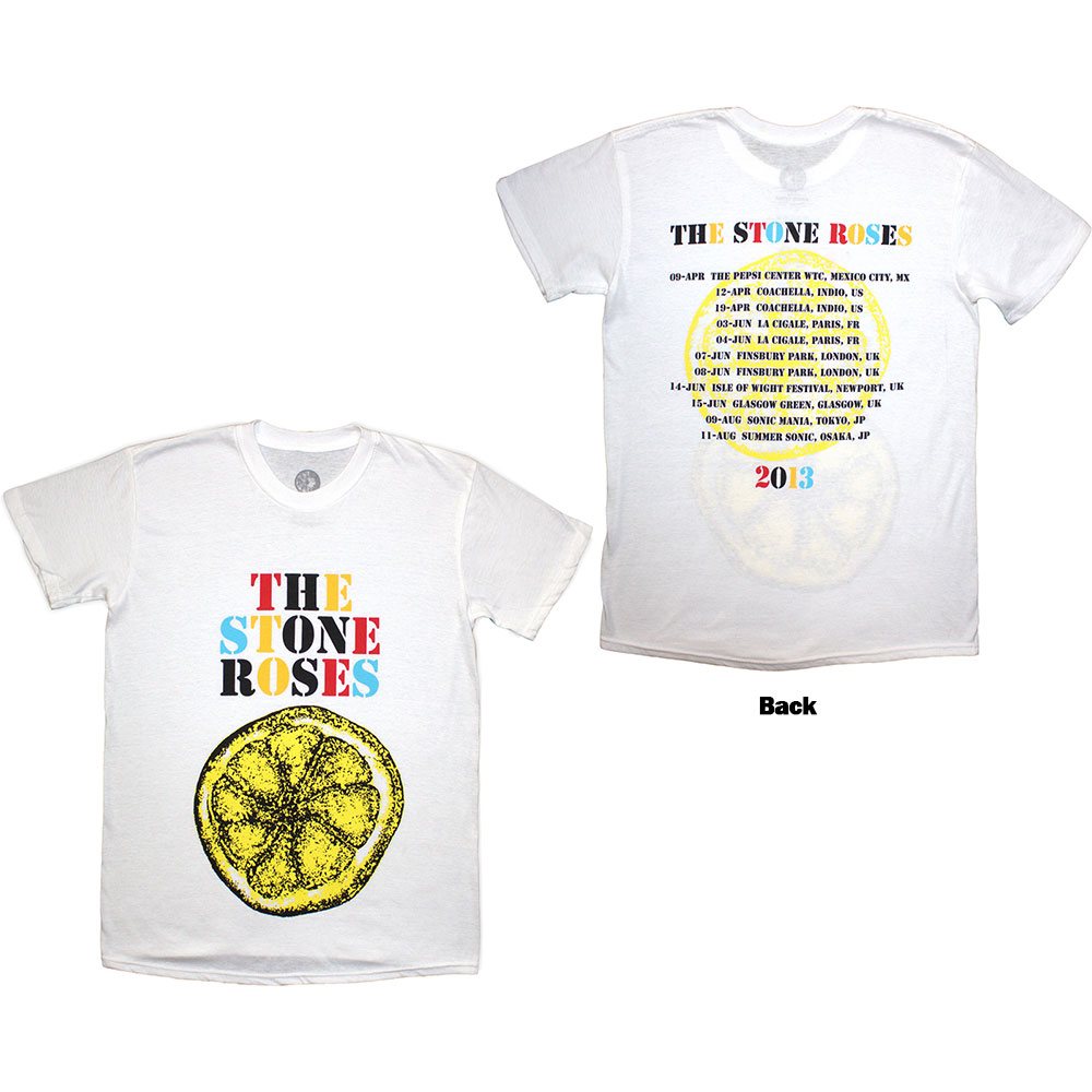 The Stone Roses - Tour 2013 Heren T-shirt - Wit